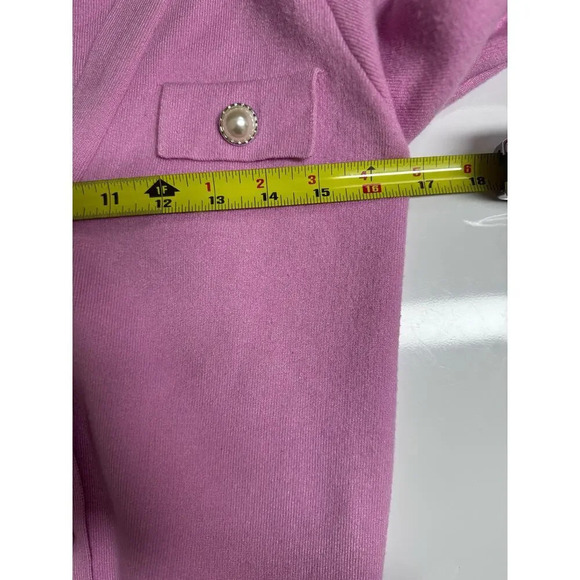 Philosophy Pearl Button Pink Cardigan Sweater Size Small Sorority Barbie Preppy - Picture 6 of 7
